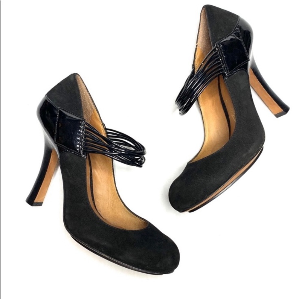Modern Vintage Boutique Suede Heels Mary Janes